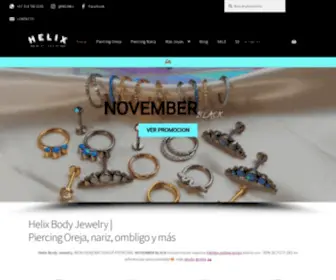 Helixbj.com(Helix Body Jewelry) Screenshot