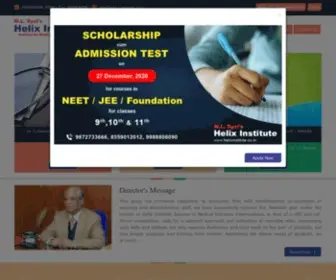 Helixinstitute.co.in(Admission Test For Medical Coaching NEET And JEE) Screenshot