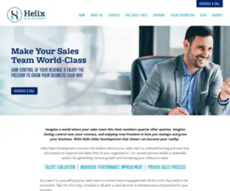 Helixsalesdevelopment.com(Helix offers sales process development) Screenshot