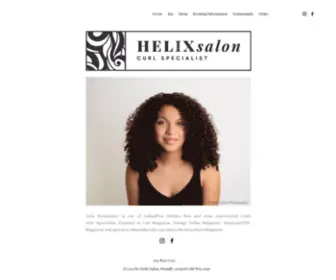 Helixsalontx.com(Curl Specialist) Screenshot