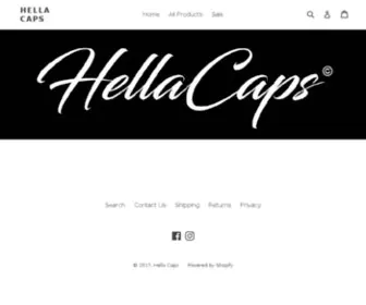 Hellacaps.com(Hella Caps) Screenshot