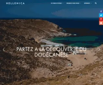 Hellenica.fr(Toutes les informations pour organiser votre séjour dans les iles grecques) Screenshot