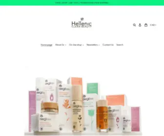 Helleniccleanbeauty.com(Hellenic Clean Beauty) Screenshot