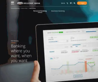 Hellenicnetbanking.com(Personal Banking) Screenshot