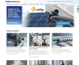Hellermanntyton.es(Soluciones para el cableado) Screenshot