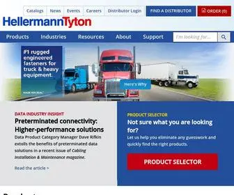 Hellermanntyton.us(HellermannTyton products fasten) Screenshot
