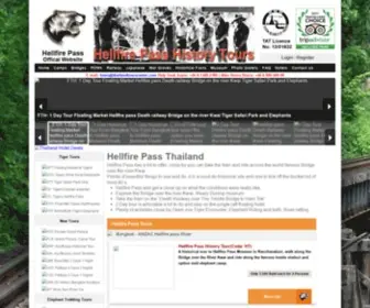 Hellfirepass.com(Hellfire pass Museum Historical tour Thailand to Burma Death Railway) Screenshot