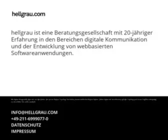 Hellgrau.com(Internetagentur Düsseldorf) Screenshot