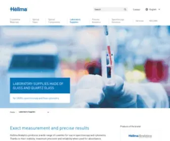 Hellma-Analytics.com(Laboratory Supplies) Screenshot