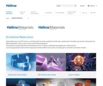 Hellma-Materials.com(Kristalline Materialien) Screenshot