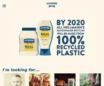 Hellmanns.com(Mayonnaise, Dressings, Spreads, & Recipes) Screenshot