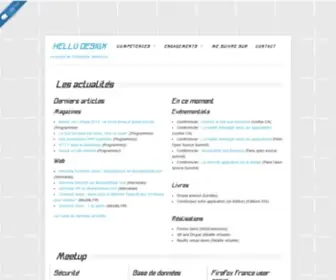 Hello-Design.fr(L'accueil du portail de Christophe Villeneuve) Screenshot