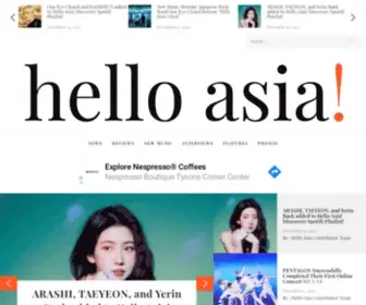 Helloasia.com.au(A fresh take on Asian Music and Culture) Screenshot