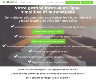 Hellobail.fr(Gestion locative en ligne pour particuliers et professionnels) Screenshot