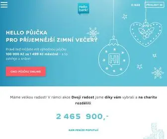 Hellobank.cz(Hello bank! Banka pro vaše nákupy) Screenshot