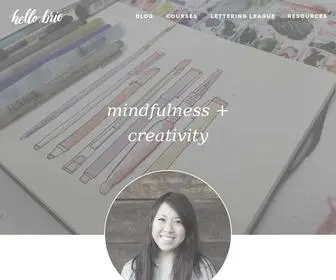 Hellobrio.com(A creative lifestyle blog with an emphasis on intentional living. Learn and be inspired. Hello Brio) Screenshot