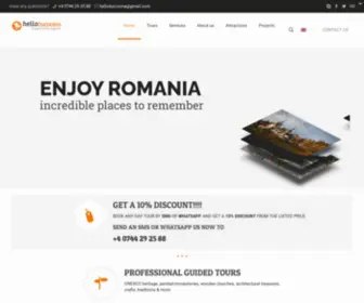 Hellobucovina.com(Guided Tours in Romania) Screenshot