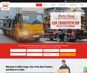 Hellocargo.com(Hello Cargo packers and movers) Screenshot