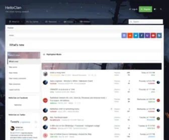 Helloclan.eu(The Social Gaming Network) Screenshot