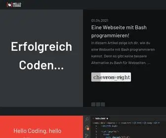 Hellocoding.de(Übersicht) Screenshot