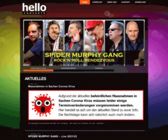 Helloconcerts.de(Hello Concerts Konzertagentur) Screenshot