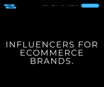 Helloconvo.co(Influencer Marketing for Ecommerce Companies) Screenshot