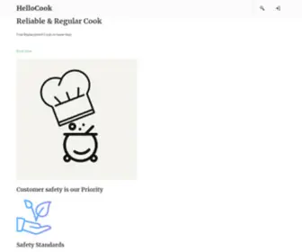 Hellocook.in(Reliable & Regular Cook) Screenshot