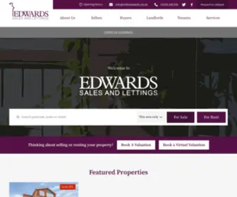 Helloedwards.co.uk(Estate Agents in Loughborough) Screenshot