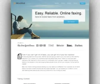 Hellofax.com(Top-Rated Online Fax Service) Screenshot