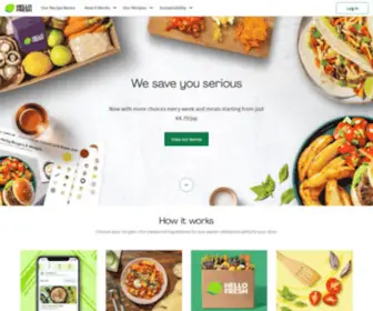 Hellofresh.ie(Ireland's Leading Recipe Box) Screenshot