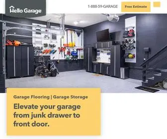 Hellogarage.com(Garage Floor Coating & Garage Cabinet Systems) Screenshot