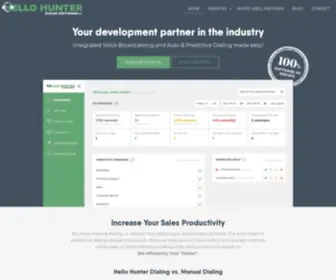 Hellohunter.com(Hosted Predictive Dialer) Screenshot