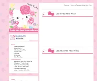 Hellokitty.fr(Le site web des fans francophones de Hello Kitty depuis 2005) Screenshot