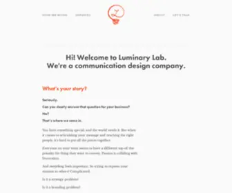 Helloluminary.com(Luminary Lab) Screenshot