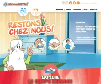 Hellomaestro.fr(Site officiel des séries Il était une fois) Screenshot