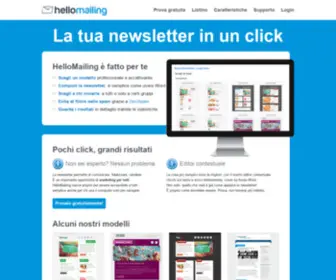 Hellomailing.com(Invio newsletter facile e professionale) Screenshot