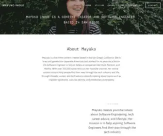 Hellomayuko.com(Mayuko Inoue) Screenshot