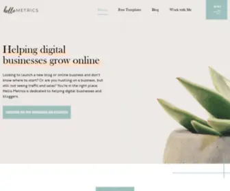 Hellometrics.co(Hello Metrics) Screenshot