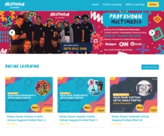 Hellomotion.ac(Lembaga Pendidikan dan Kursus di bidang Content Visual Creative) Screenshot