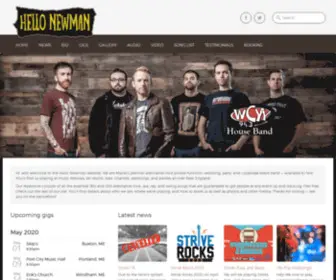 Hellonewmanband.com(Hello Newman) Screenshot