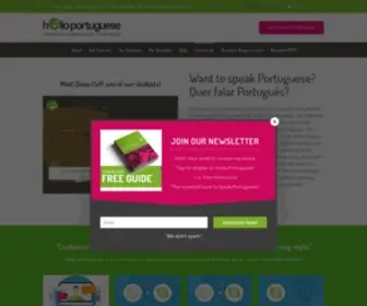 Helloportuguese.com(Portuguese for Foreigners) Screenshot