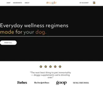 Helloreggie.com(Everyday wellness regimens made for your dog) Screenshot