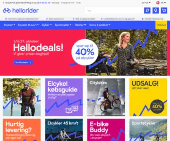 Hellorider.dk(Køb en cykel hos Hellorider) Screenshot