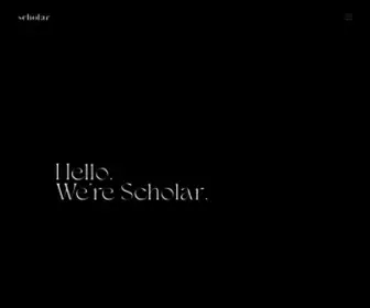 Helloscholar.com(Scholar is a creative production company) Screenshot