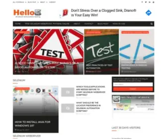 Helloselenium.com(Selenium, Appium, Cypress, Protractor Free Tutorials) Screenshot