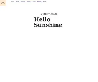 Hellosunshineblog.net(Hellosunshine) Screenshot