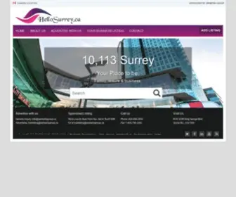 Hellosurrey.ca(Surrey Business Directory) Screenshot