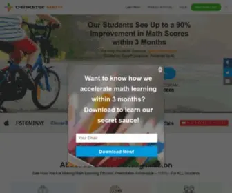 Hellothinkster.com(The only math tutoring program) Screenshot