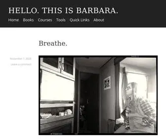 Hellothisisbarbara.com(Personal Log of Author B.A) Screenshot