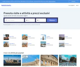 Hellotickets.it(Prenota tour e attività a prezzi esclusivi) Screenshot